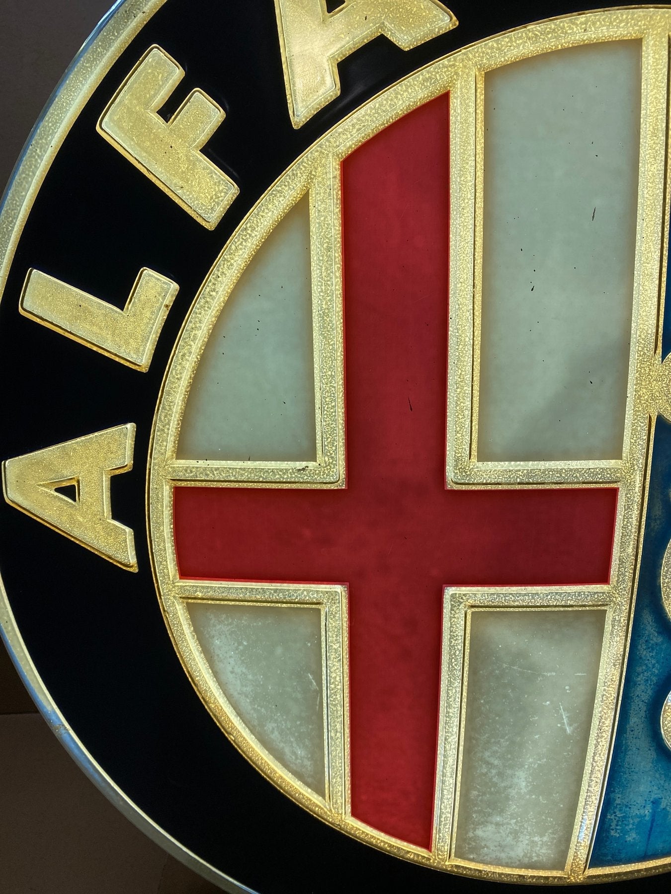 1970s Alfa Romeo official dealer neon illuminated sign
