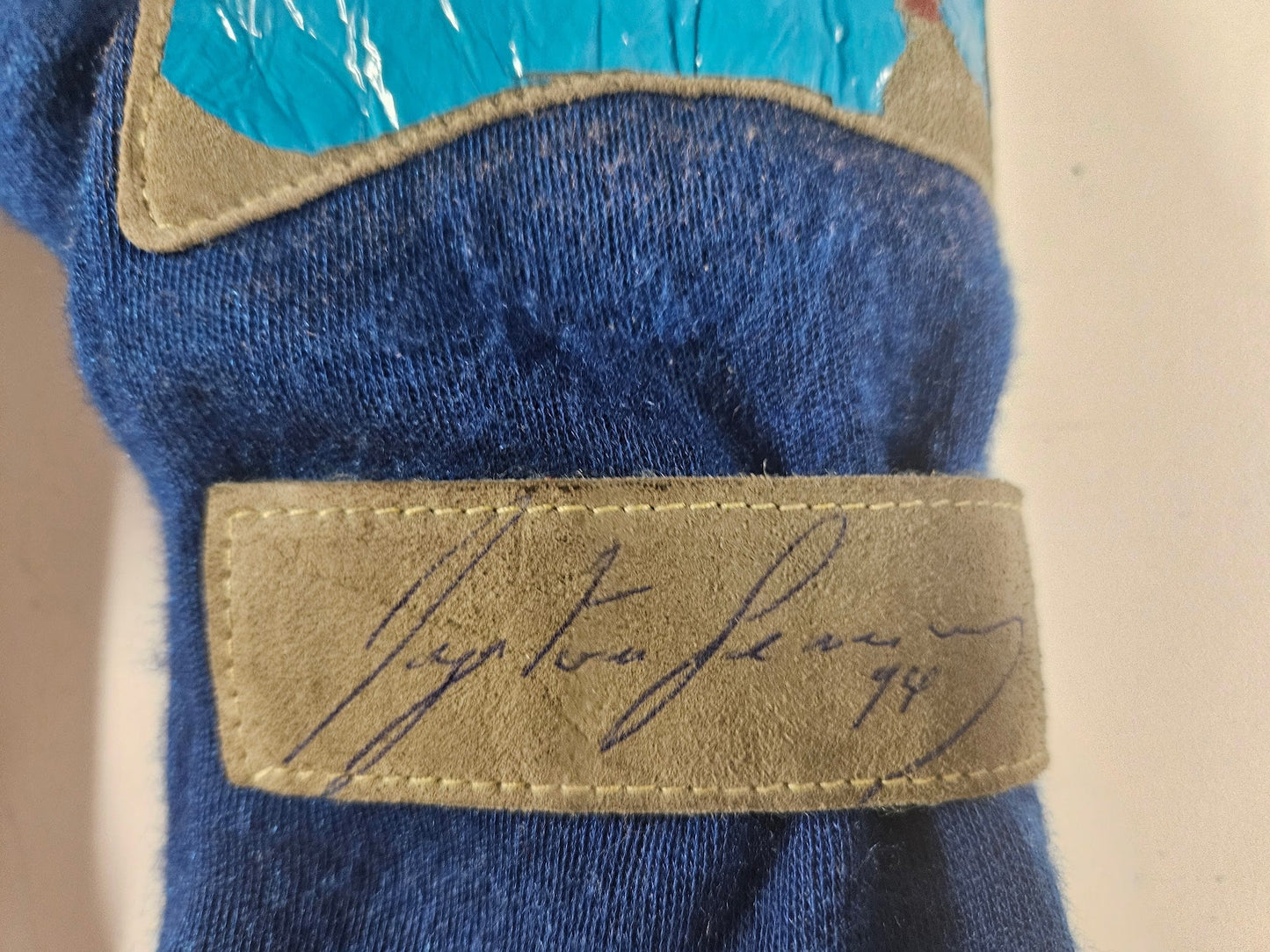 1994 Ayrton Senna matching shoes and gloves signed AIDA GP