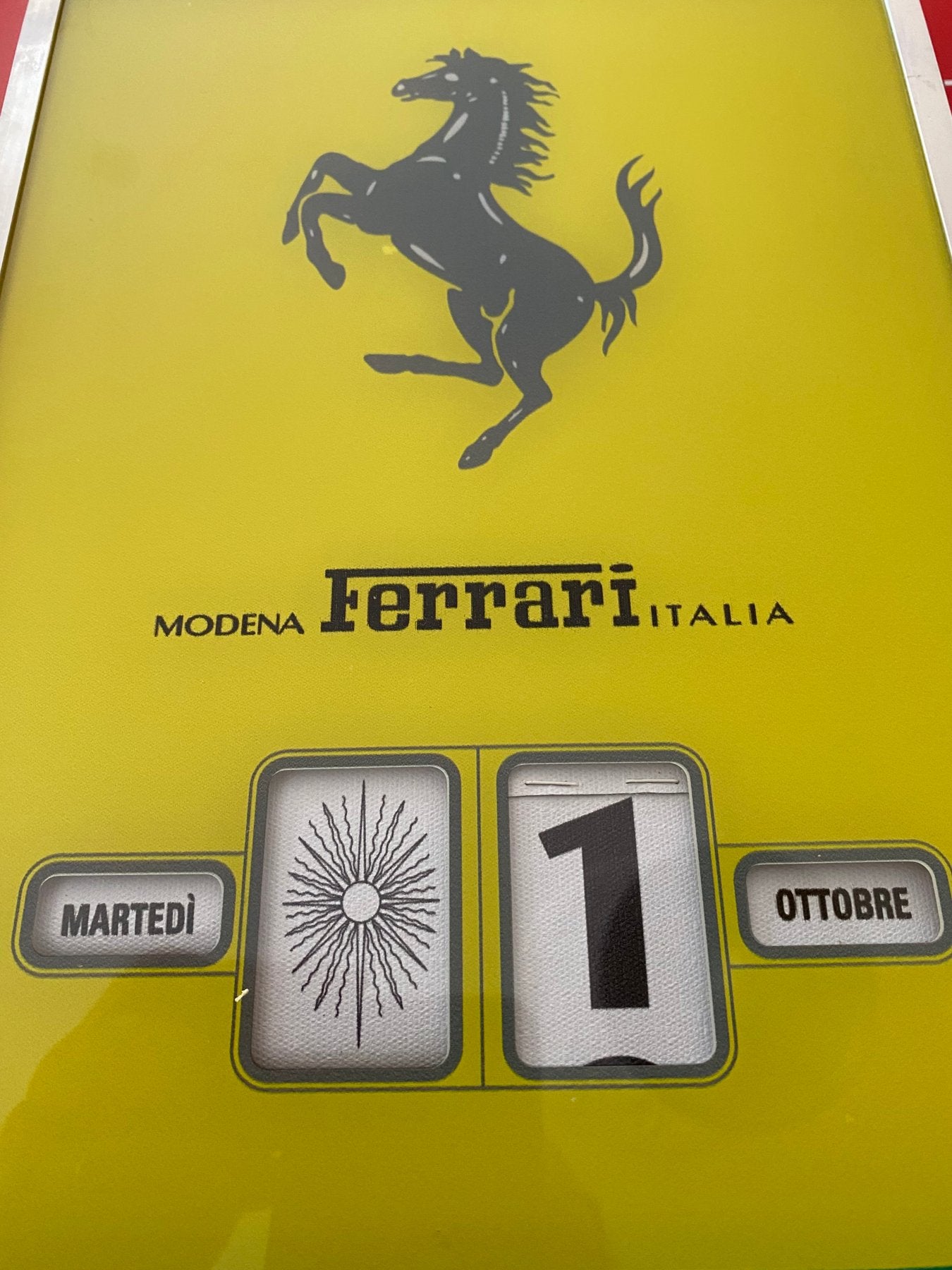 FERRARI Cavallino Perpetual Italian Calendar