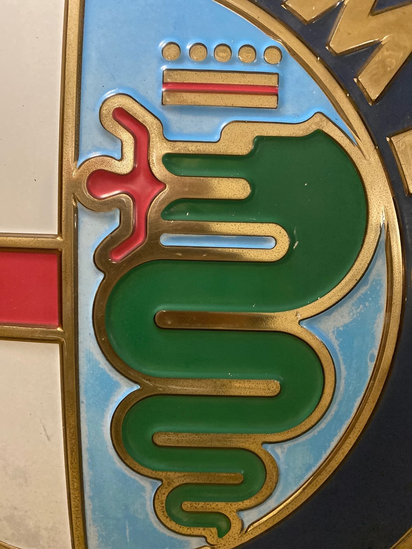 1970s Alfa Romeo official dealer neon illuminated sign