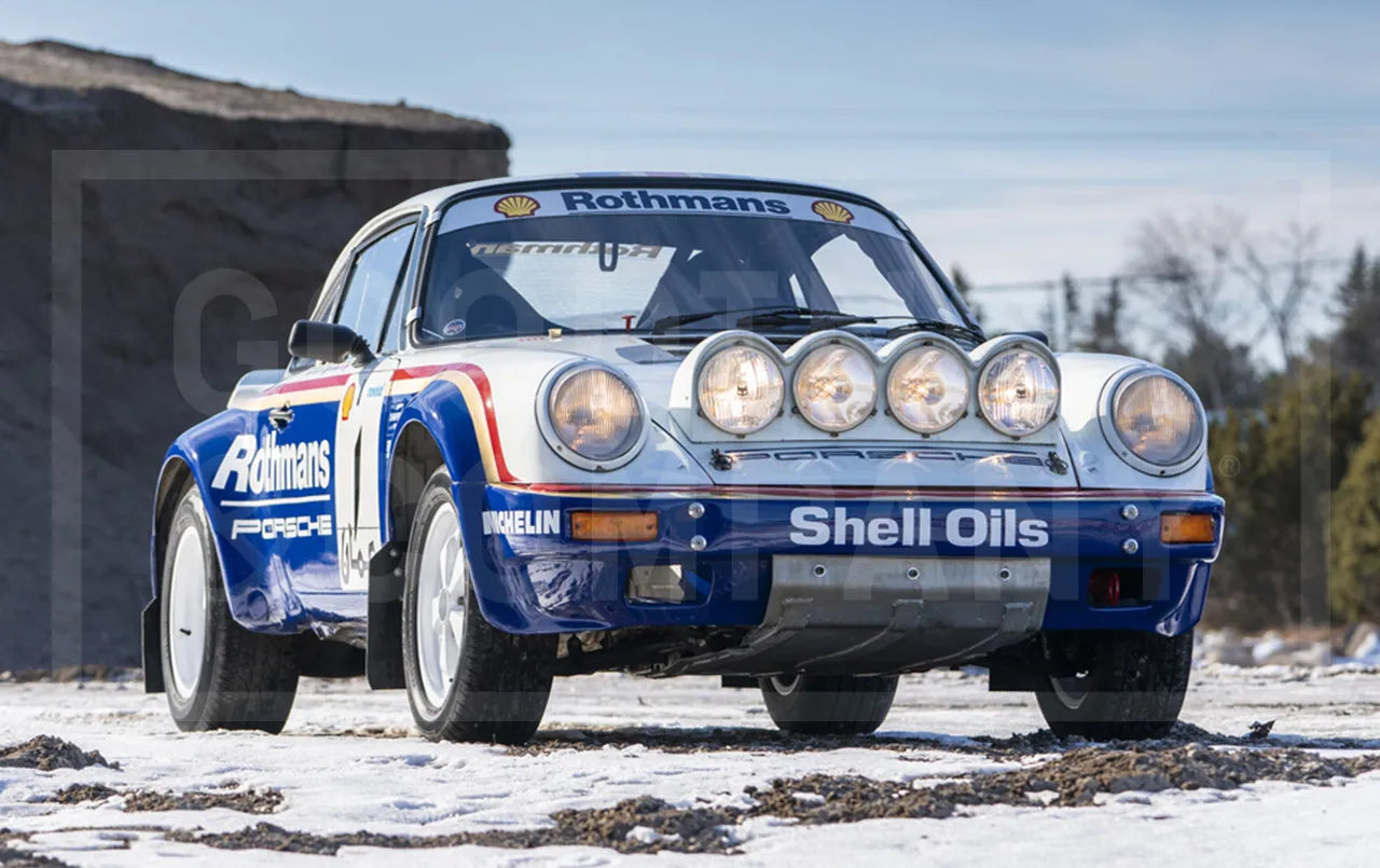 1980s Porsche 911 rally original light ramp