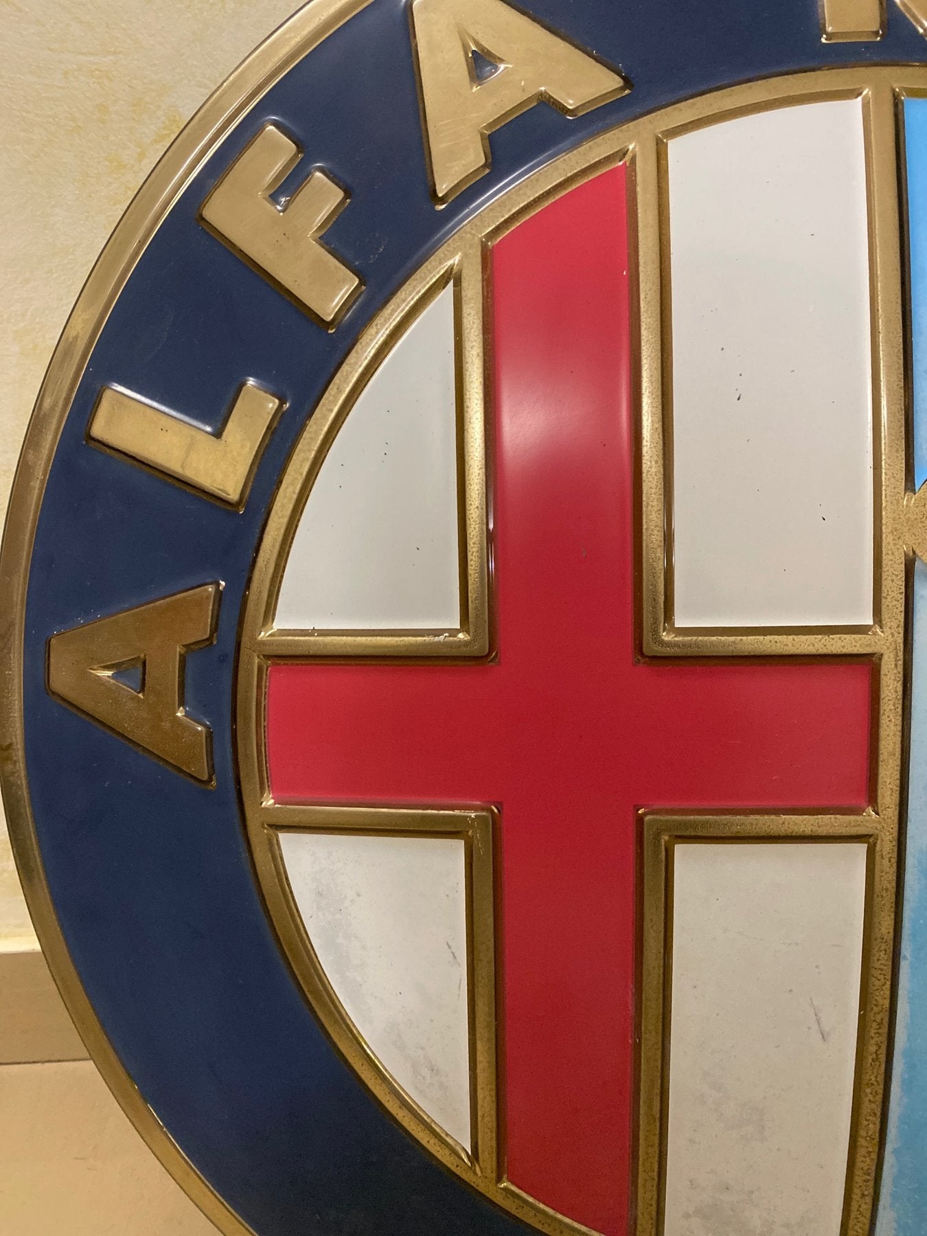 1970s Alfa Romeo official dealer neon illuminated sign