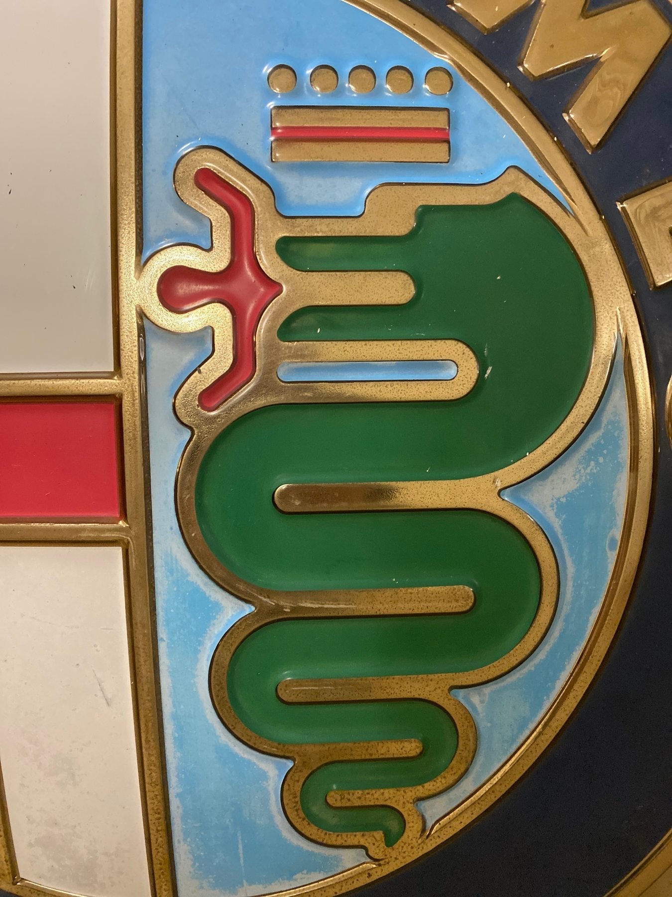 1970s Alfa Romeo official dealer neon illuminated sign