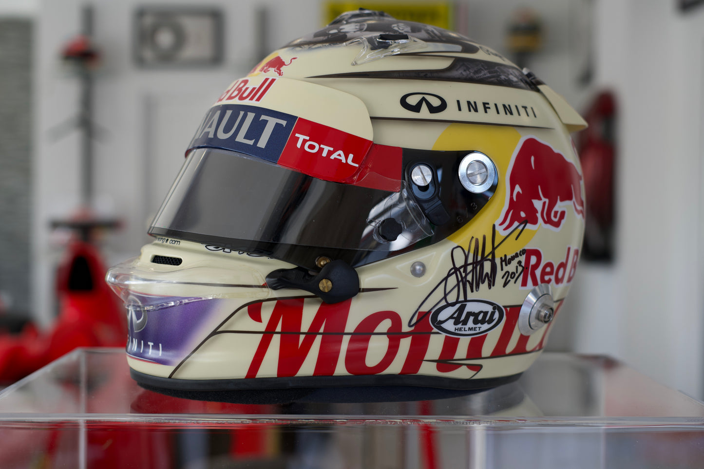 2013 Sebastian Vettel Monaco Grand Prix Helmet
