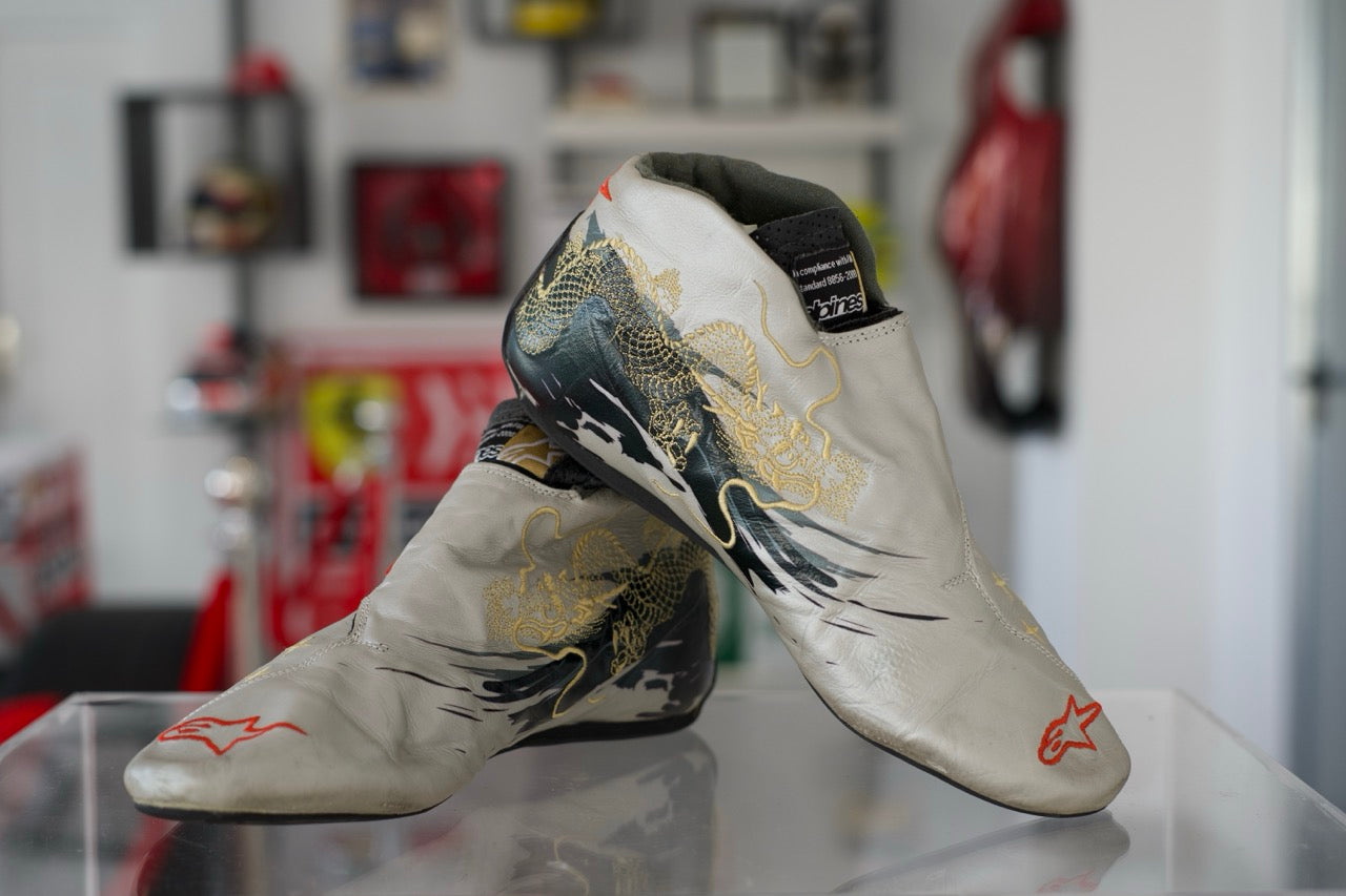 Michael Schumacher Used Go-Karting Shoes