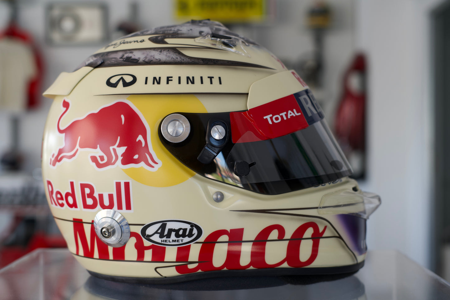 2013 Sebastian Vettel Monaco Grand Prix Helmet