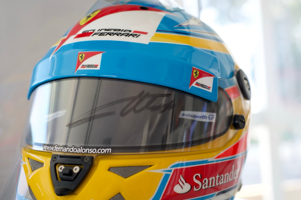 2011 Fernando Alonso Signed Replica Helmet