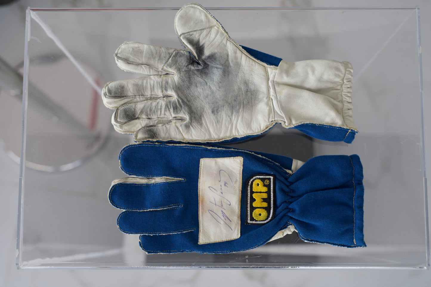 1994 Ayrton Senna Estoril Signed OMP Gloves