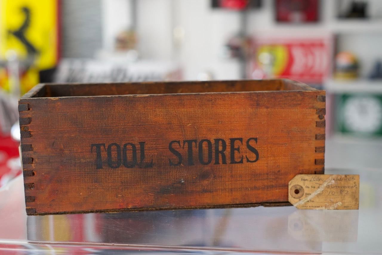 Vintage 1982 Rolls-Royce Wooden Factory Tool Box