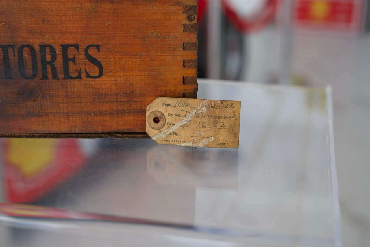 Vintage 1982 Rolls-Royce Wooden Factory Tool Box