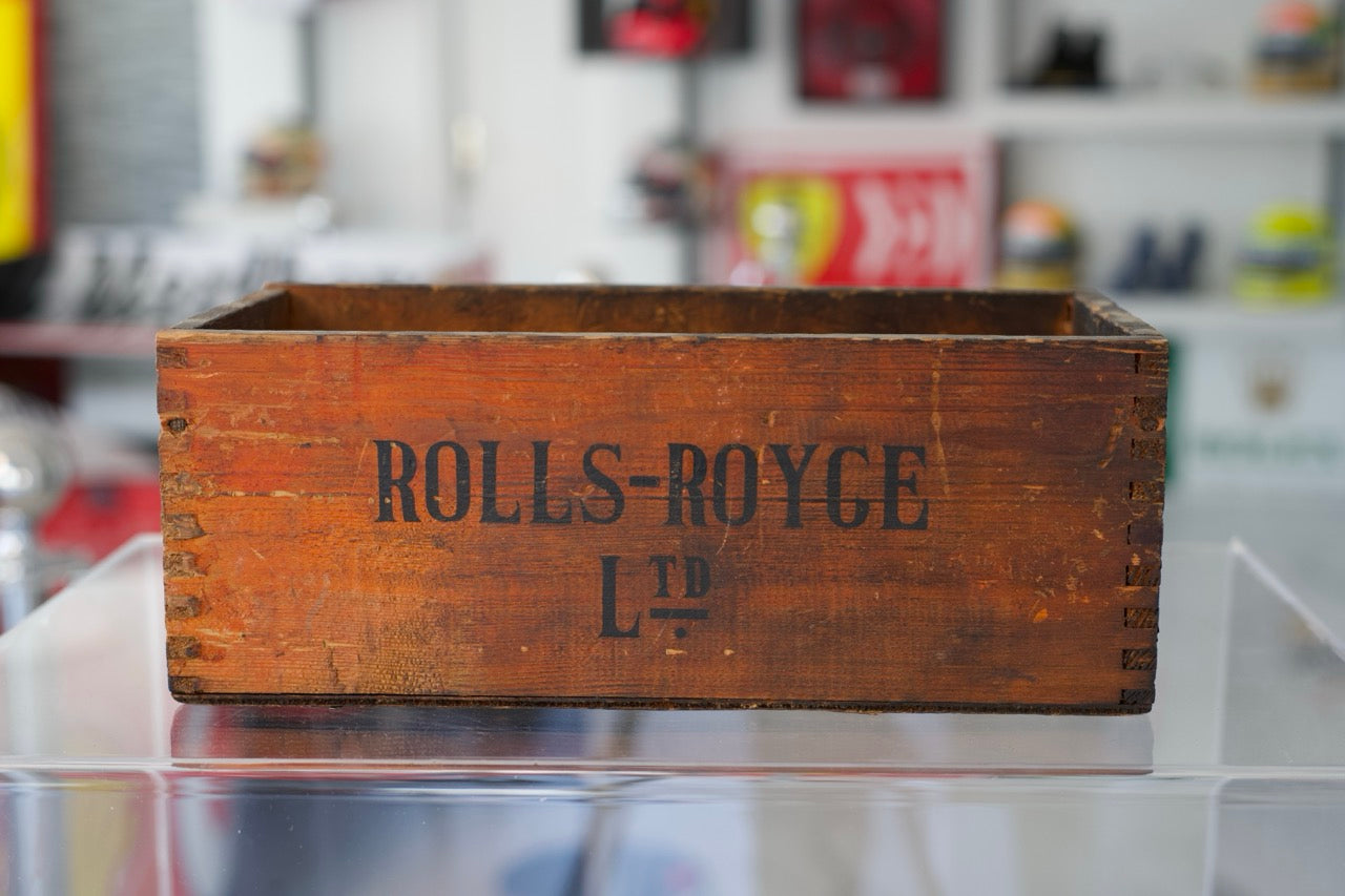 Vintage 1982 Rolls-Royce Wooden Factory Tool Box