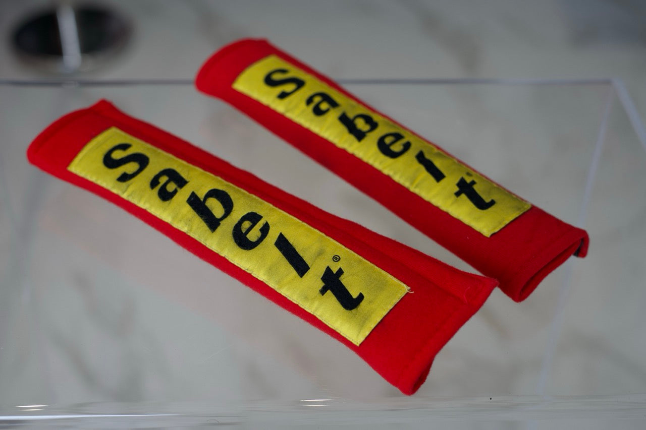 1993 Ayrton Senna Sabelts signed and dated