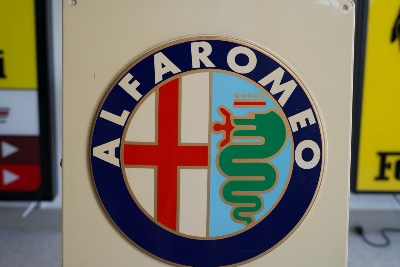1970s Alfa Romeo "Officina" official dealer enamel sign