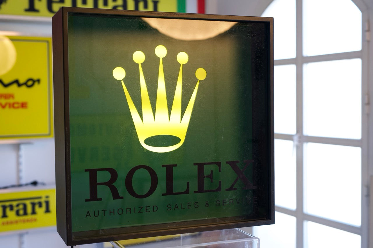 Vintage Rolex Light-Up Display Sign