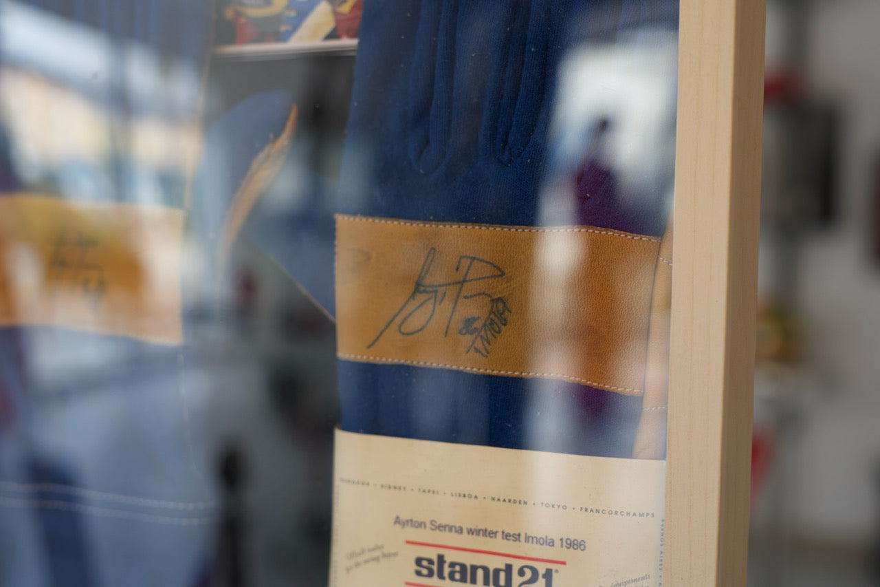 1986 Ayrton Senna Imola Race Used Gloves