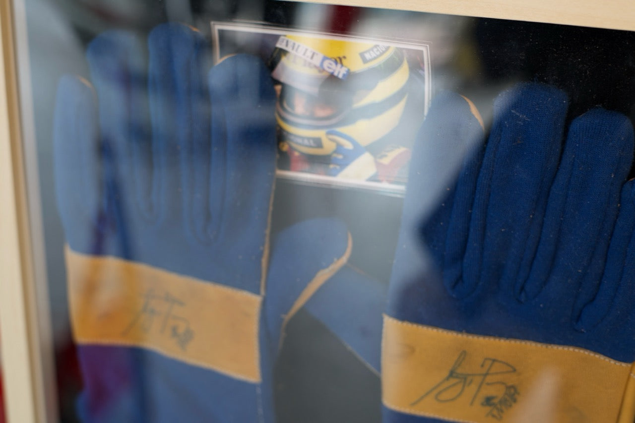 1986 Ayrton Senna Imola Race Used Gloves