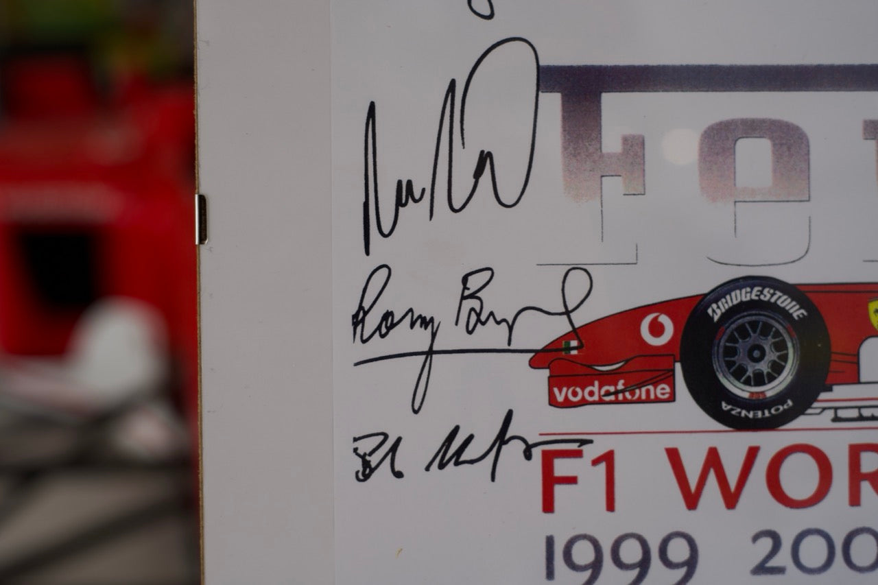 2004 Ferrari F1 World Champion Poster Signed