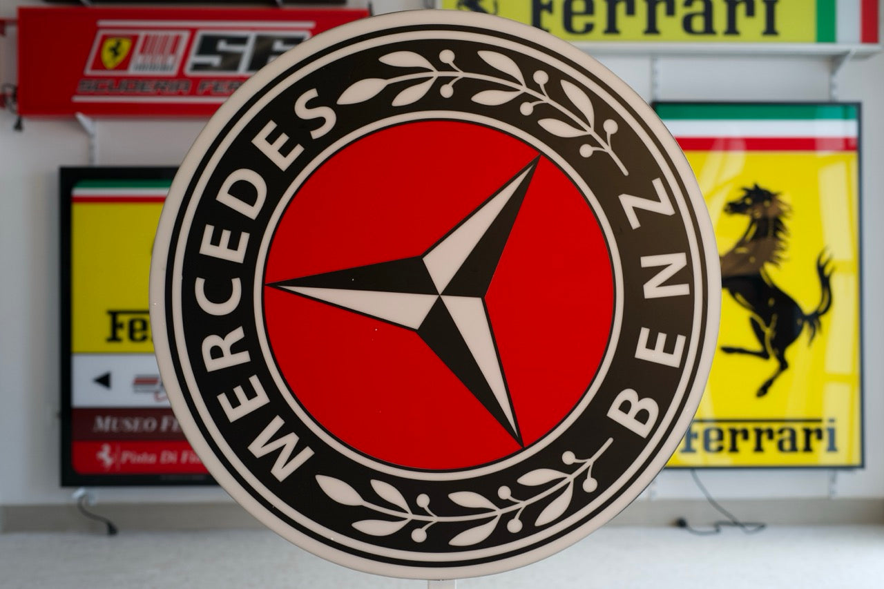 1990s Mercedes-Benz Vintage Illuminated Sign