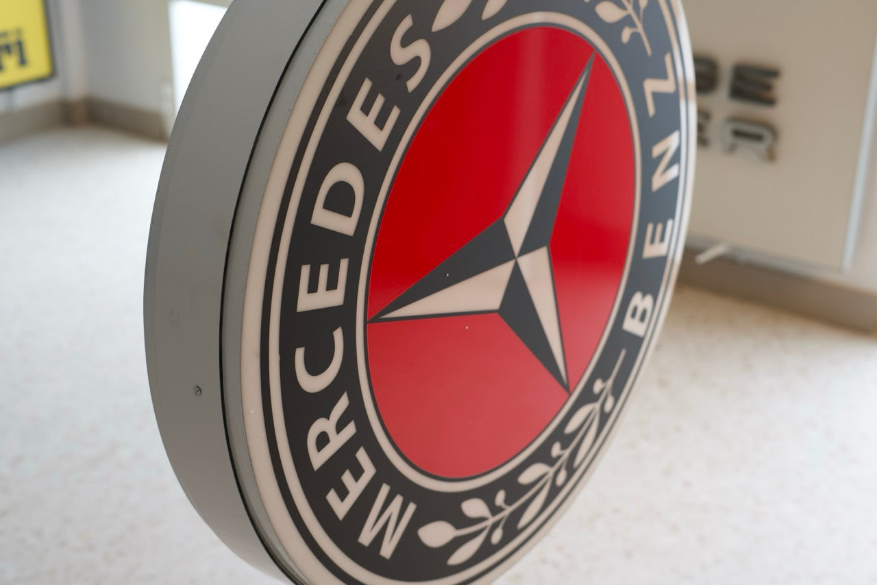 1990s Mercedes-Benz Vintage Illuminated Sign