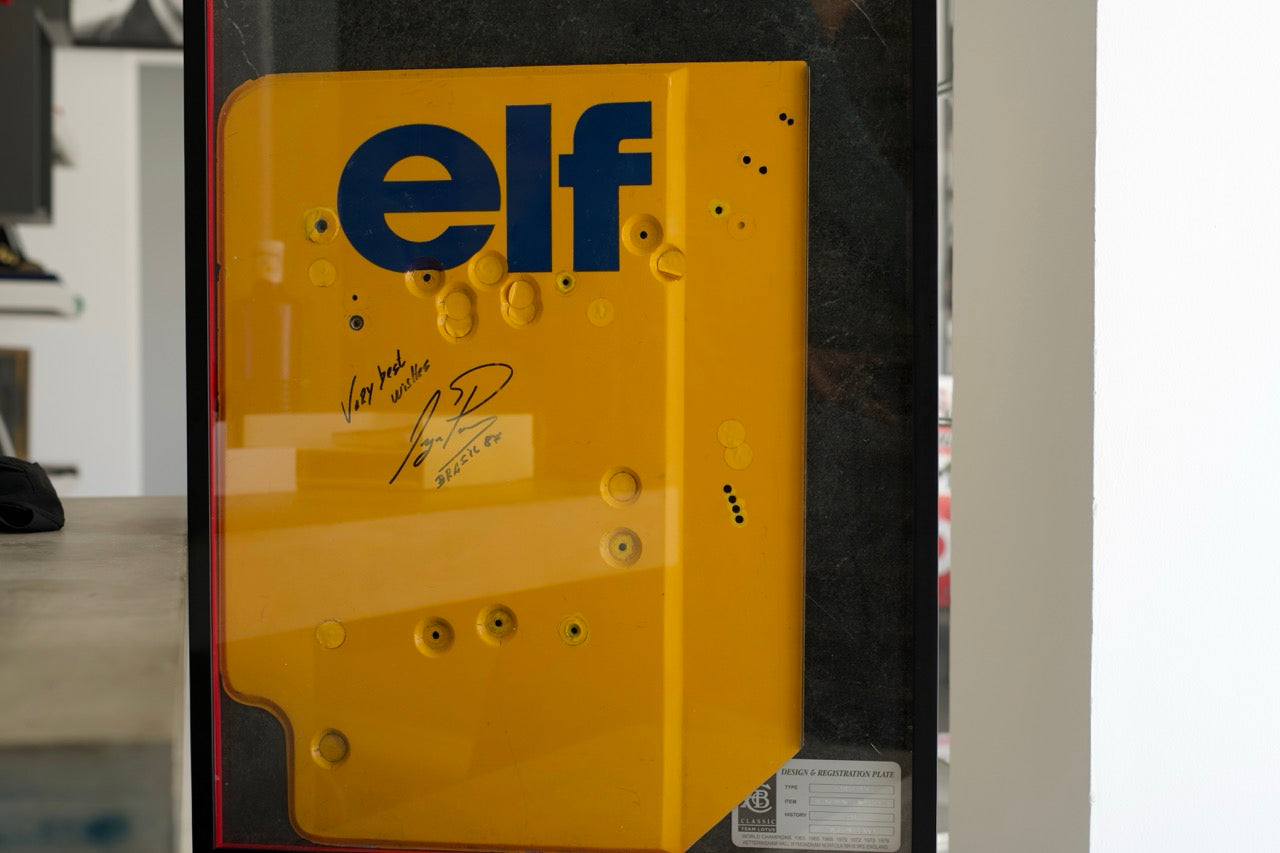 1987 Ayrton Senna Lotus 99T Rearwing End Plate