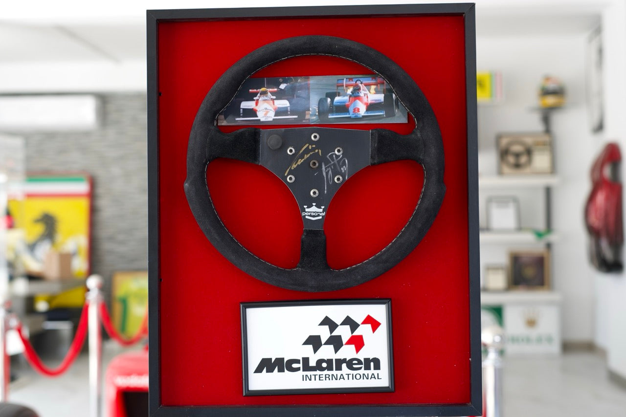 1983 Ayrton Senna McLaren test steering wheel