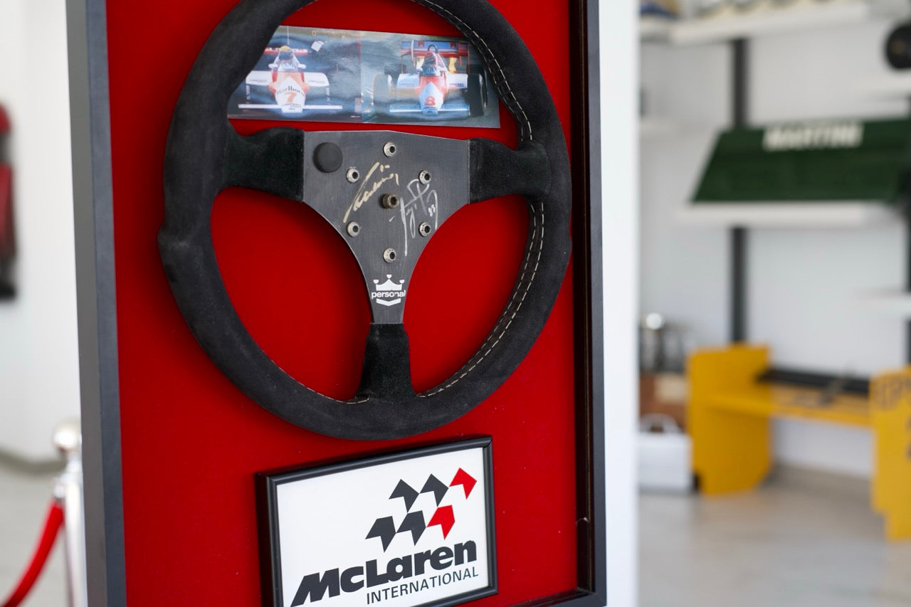 1983 Ayrton Senna McLaren test steering wheel