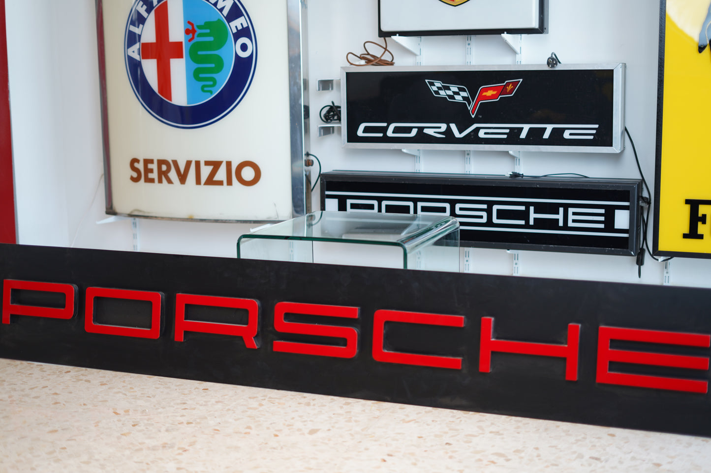 2020 Porsche very long dealership letters sign