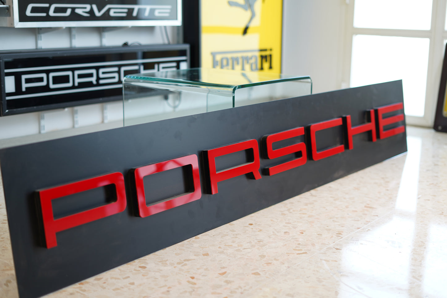 2020 Porsche very long dealership letters sign