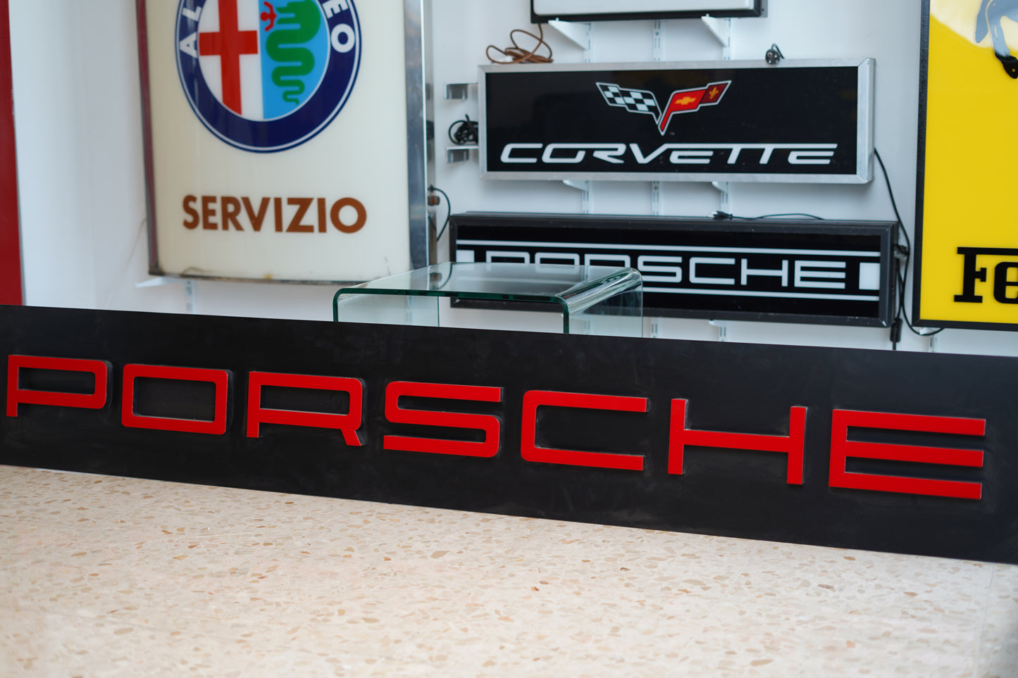 2020 Porsche very long dealership letters sign