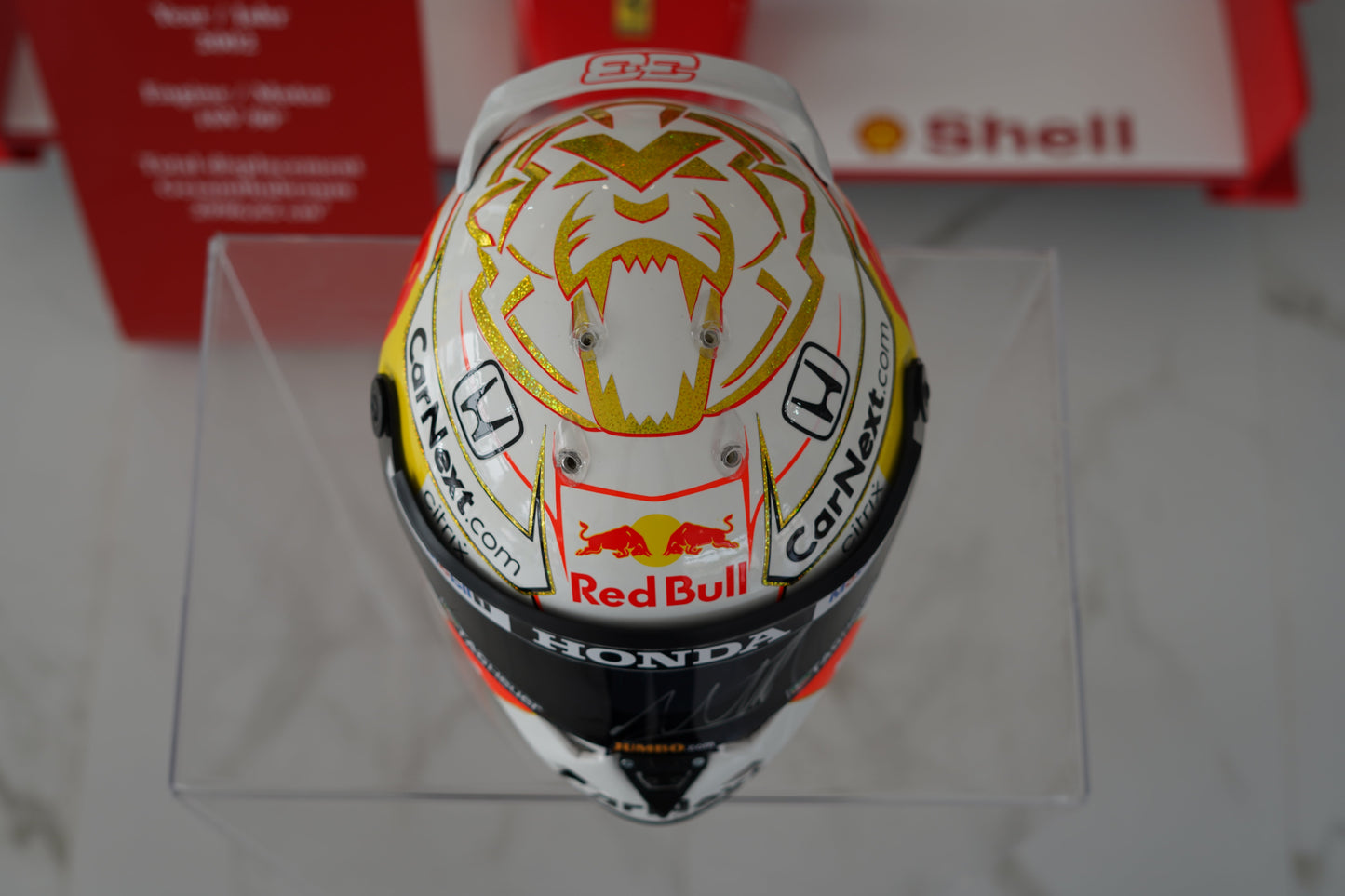 2021 Max Vertstappen Schuberth Replica Helmet Signed