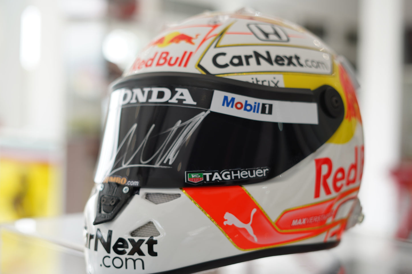 2021 Max Vertstappen Schuberth Replica Helmet Signed