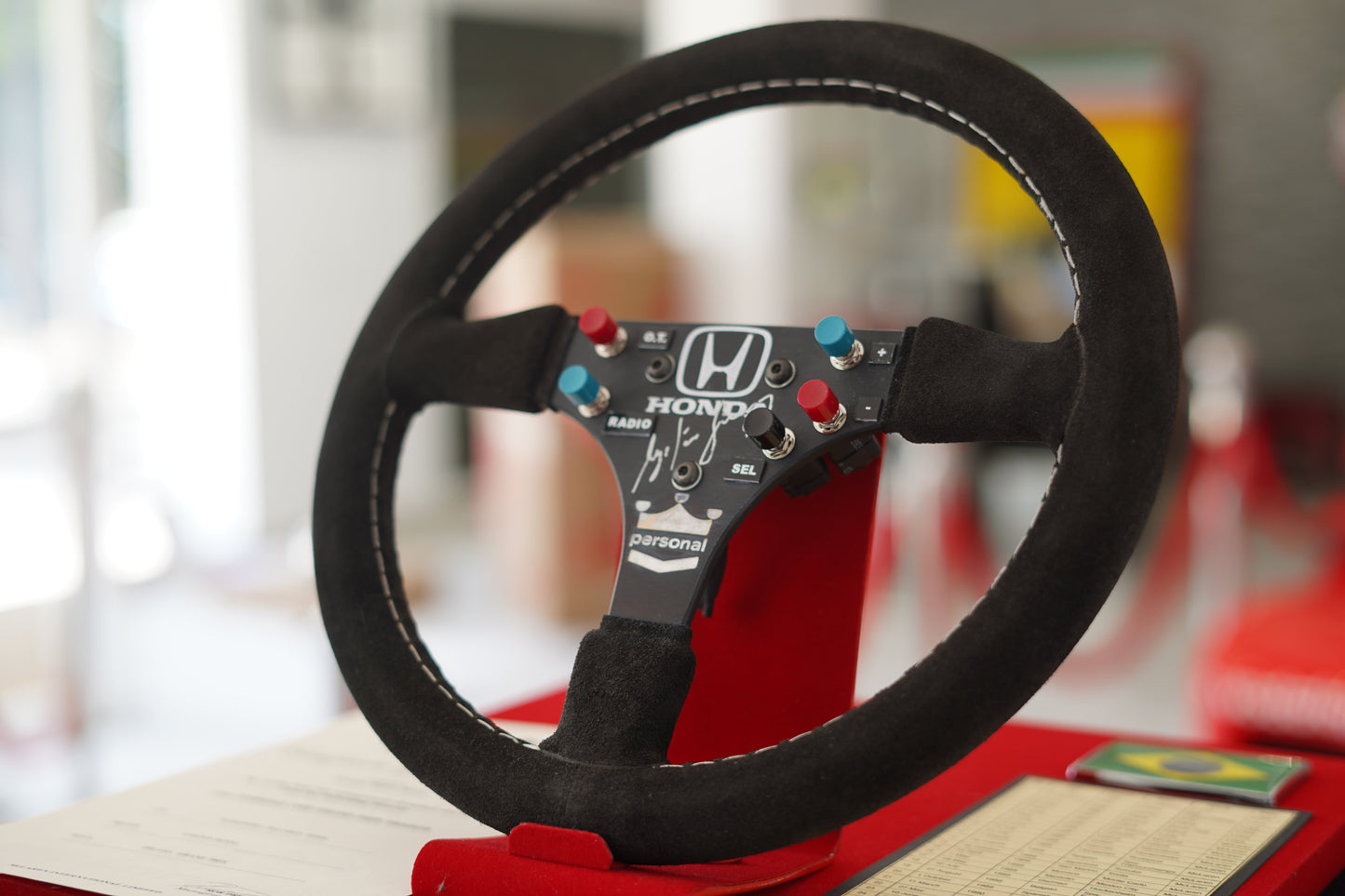 1991 Ayrton Senna McLaren MP6/4 Steering Wheel Signed