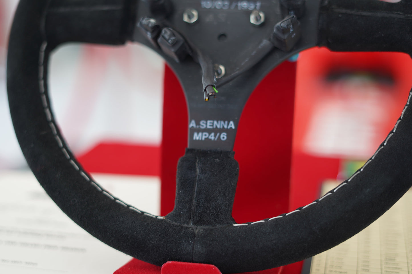 1991 Ayrton Senna McLaren MP6/4 Steering Wheel Signed