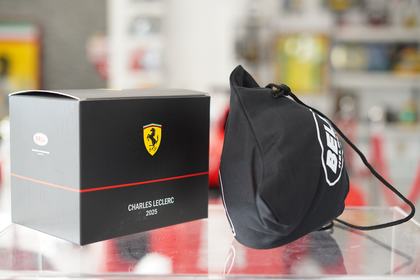 2025 Charles LeClerc Ferrari 1:2 Scale Helmet Signed