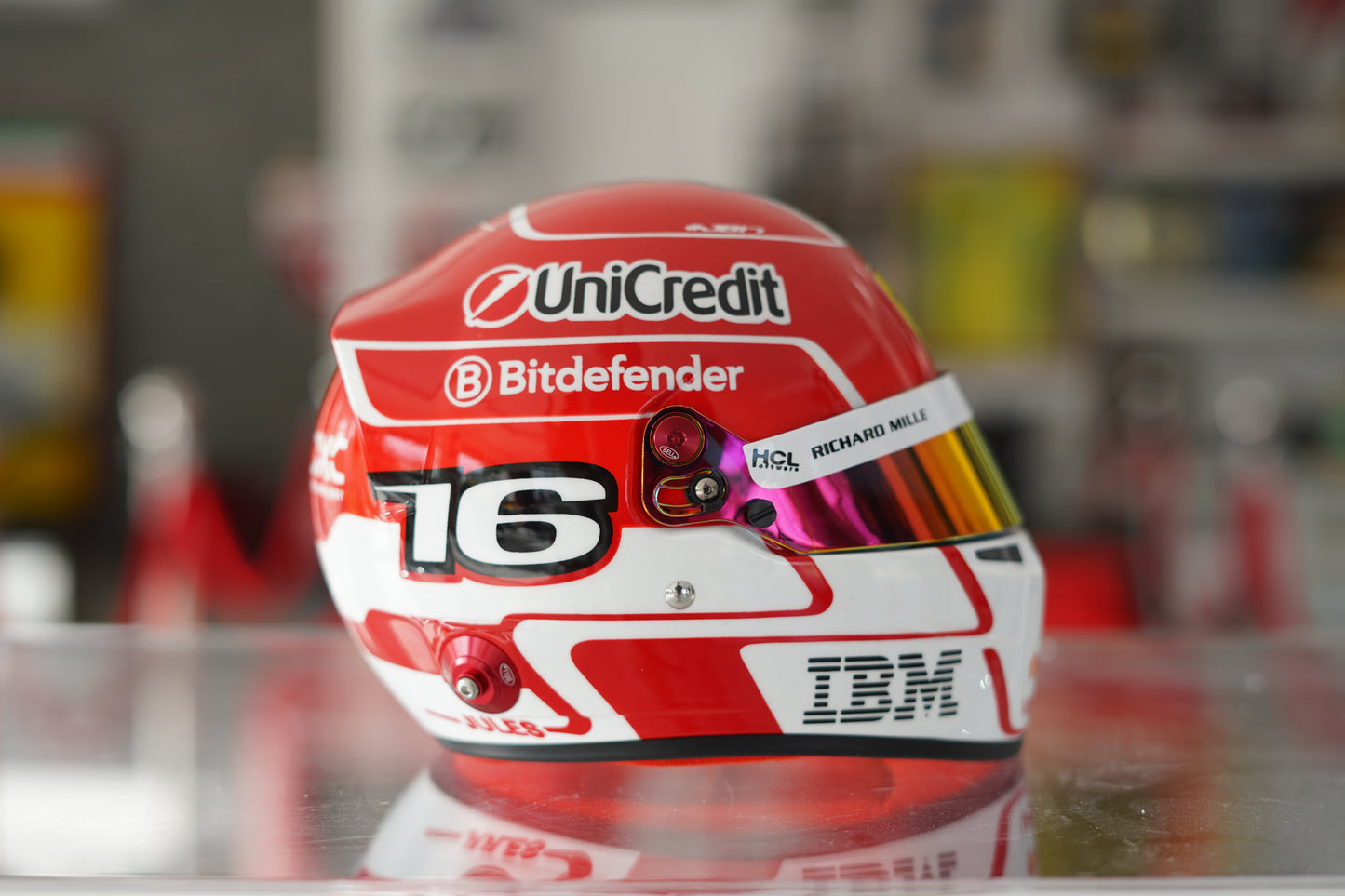 2025 Charles LeClerc Ferrari 1:2 Scale Helmet Signed