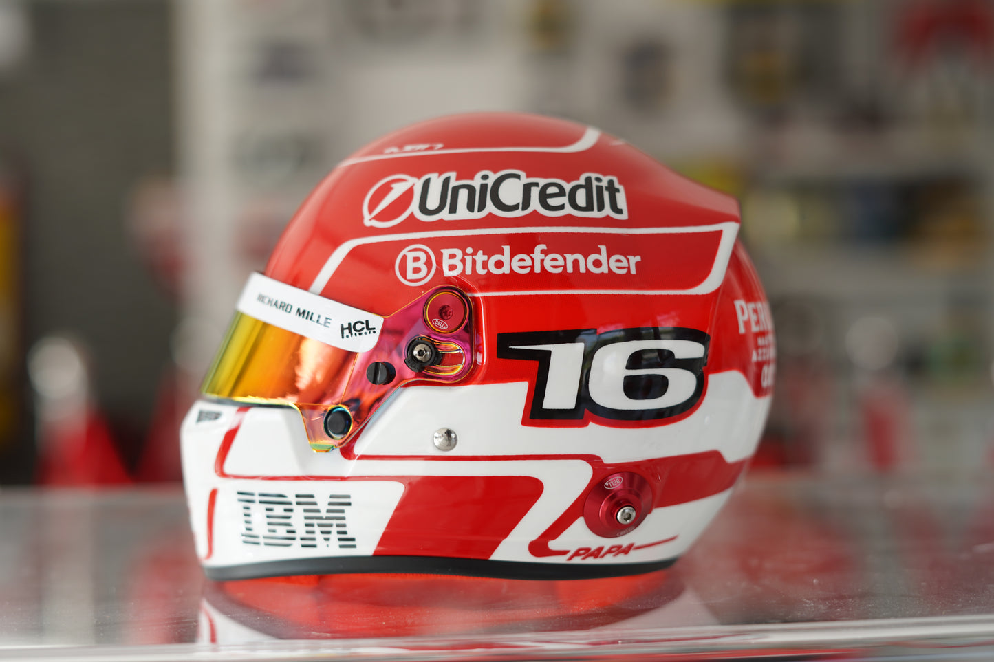 2025 Charles LeClerc Ferrari 1:2 Scale Helmet Signed