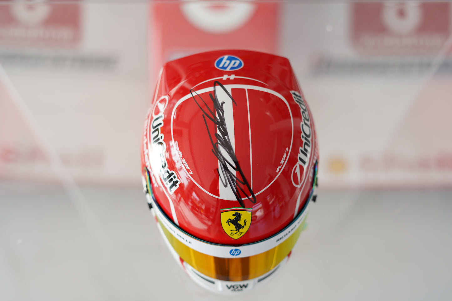 2025 Charles LeClerc Ferrari 1:2 Scale Helmet Signed