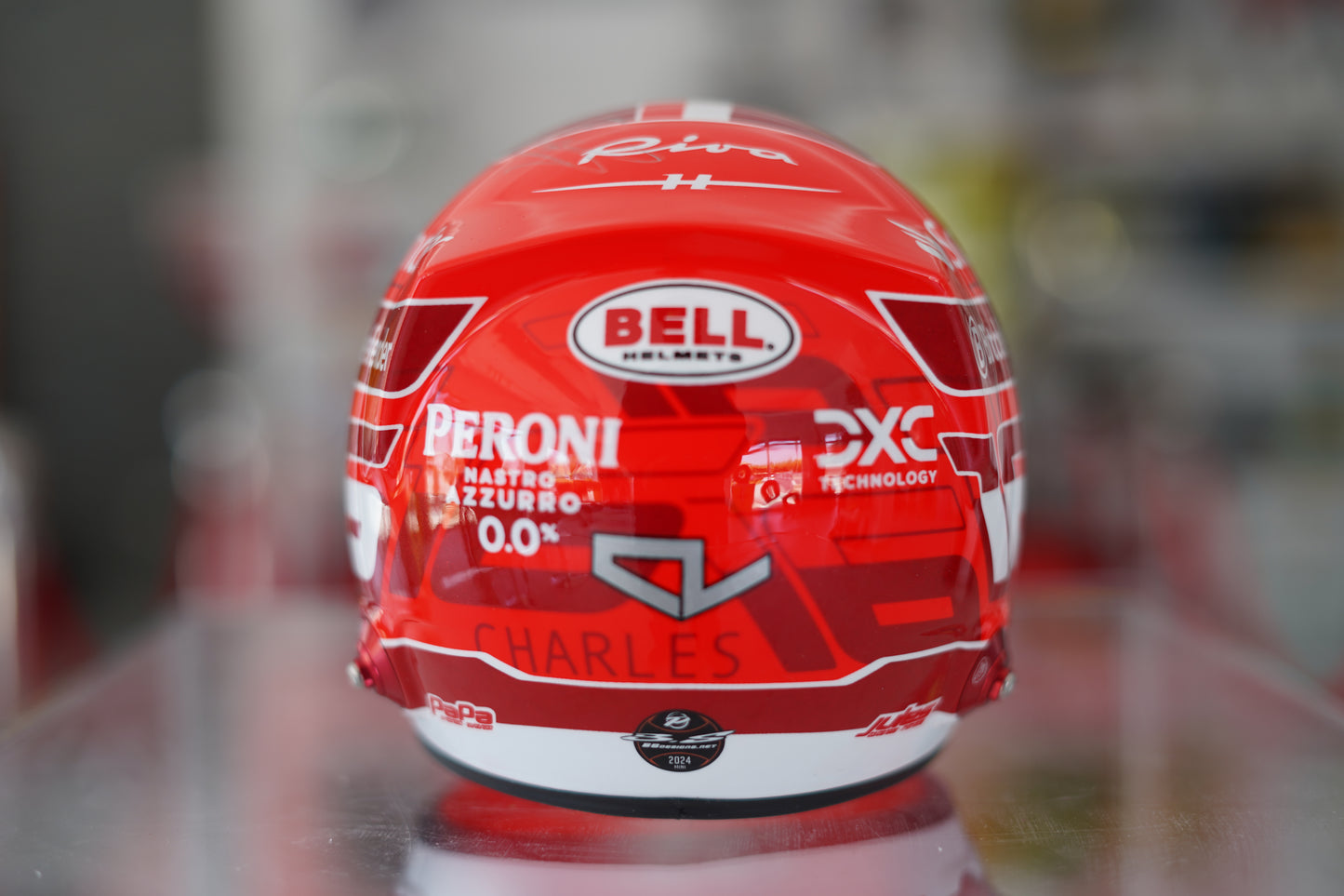 2024 Charles leClerc Ferrari 1:2 Scale Helmet