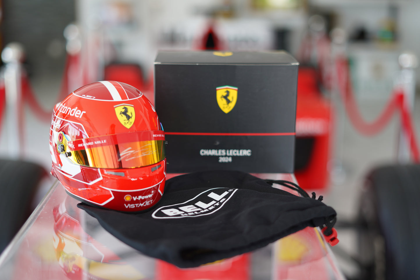 2024 Charles leClerc Ferrari 1:2 Scale Helmet