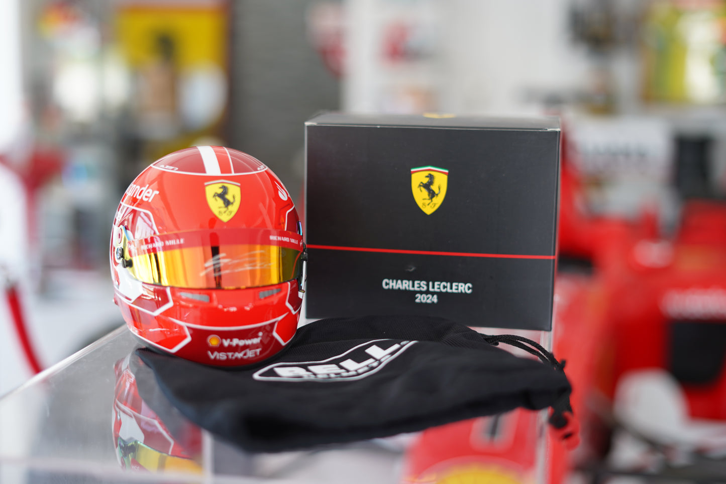 2024 Charles leClerc Ferrari 1:2 Scale Helmet