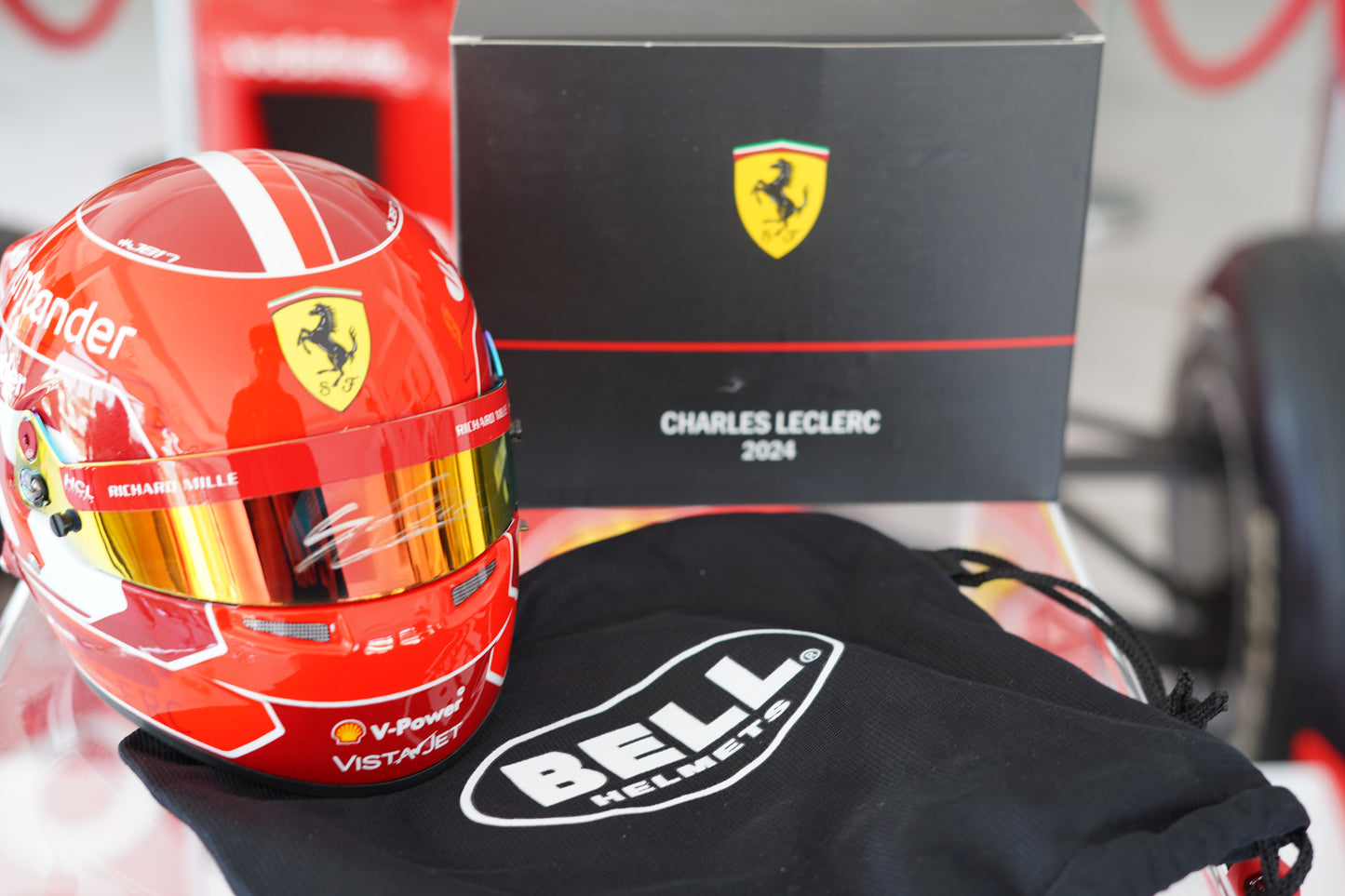 2024 Charles leClerc Ferrari 1:2 Scale Helmet