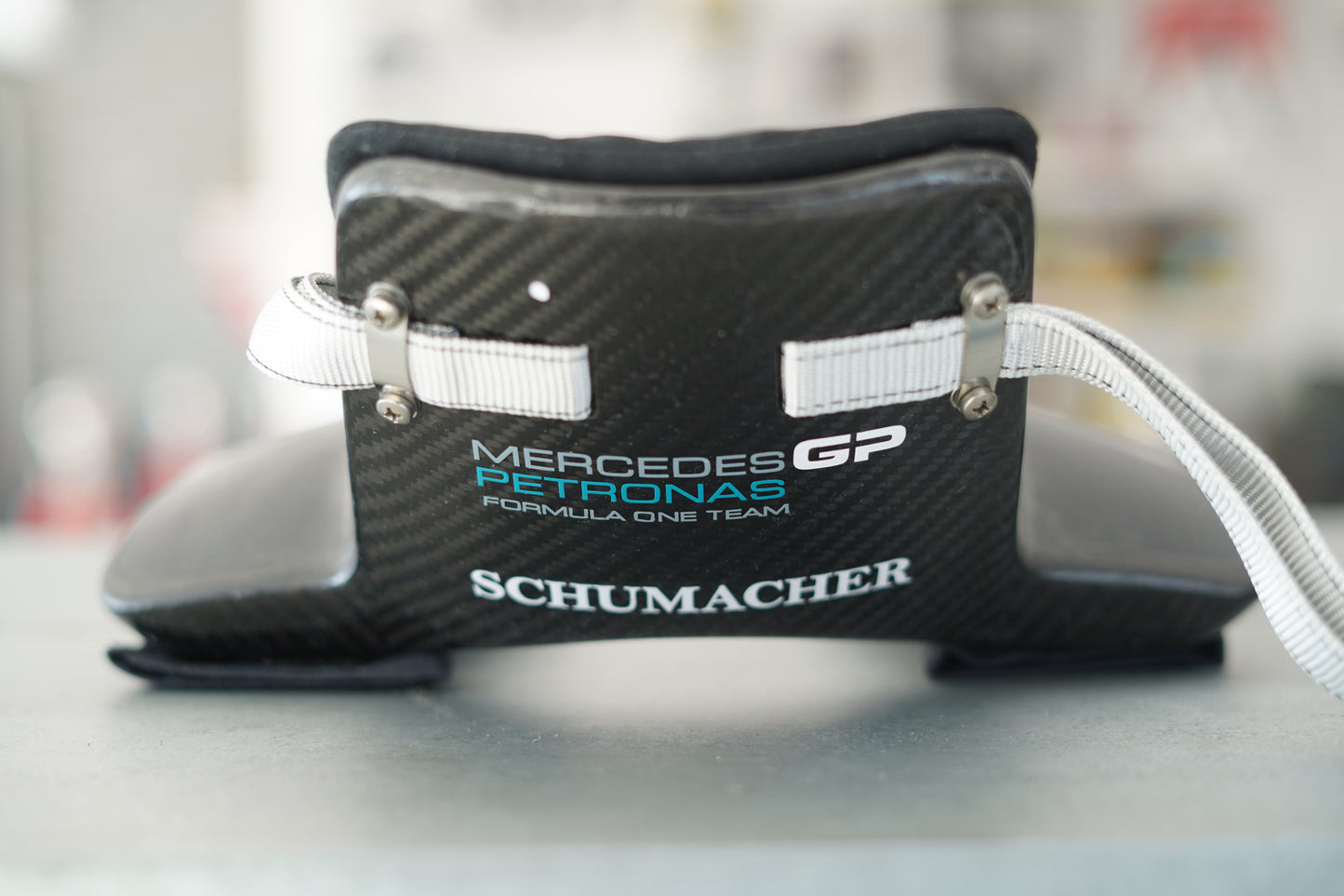 2010 Michael Schumacher race used H.A.N.S system