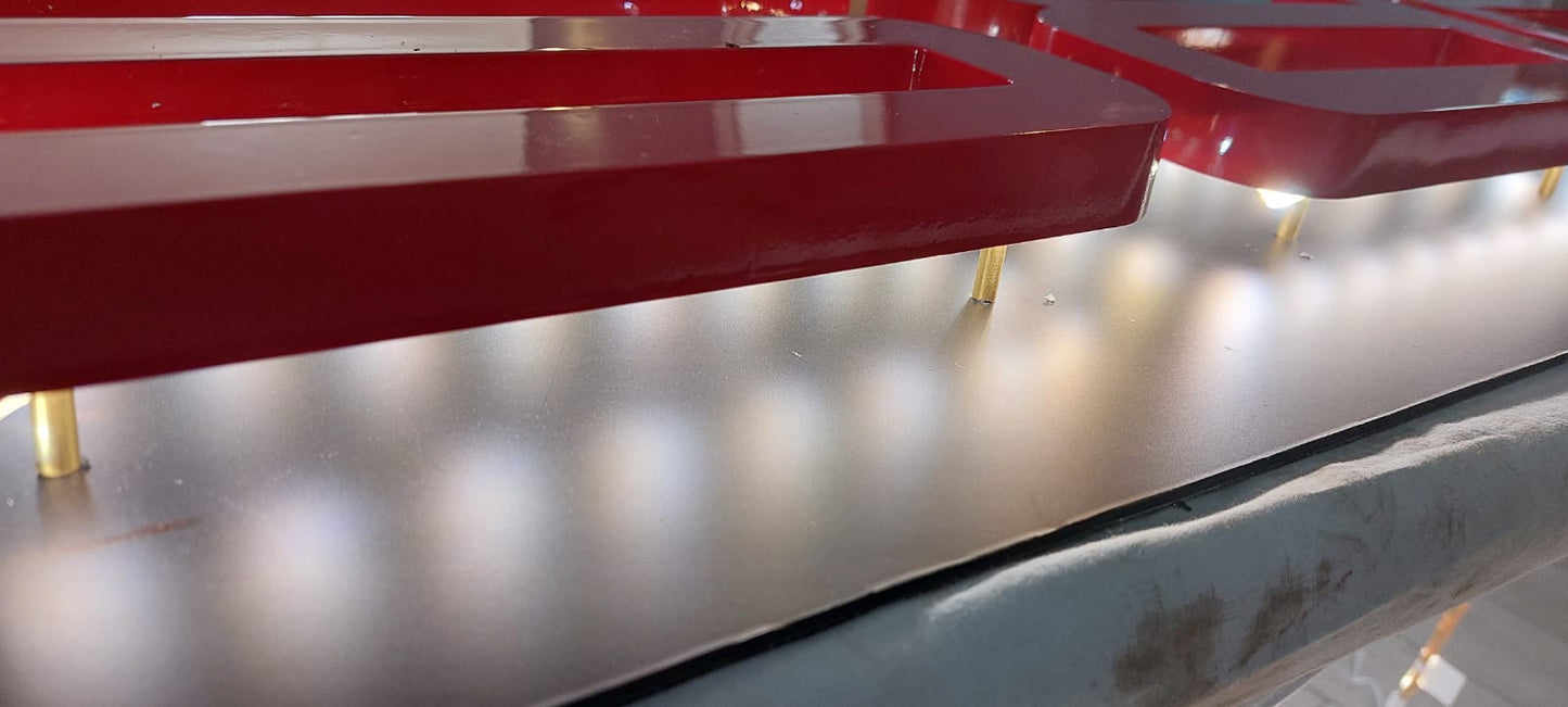 2000s Porsche dealership illuminated wall sign