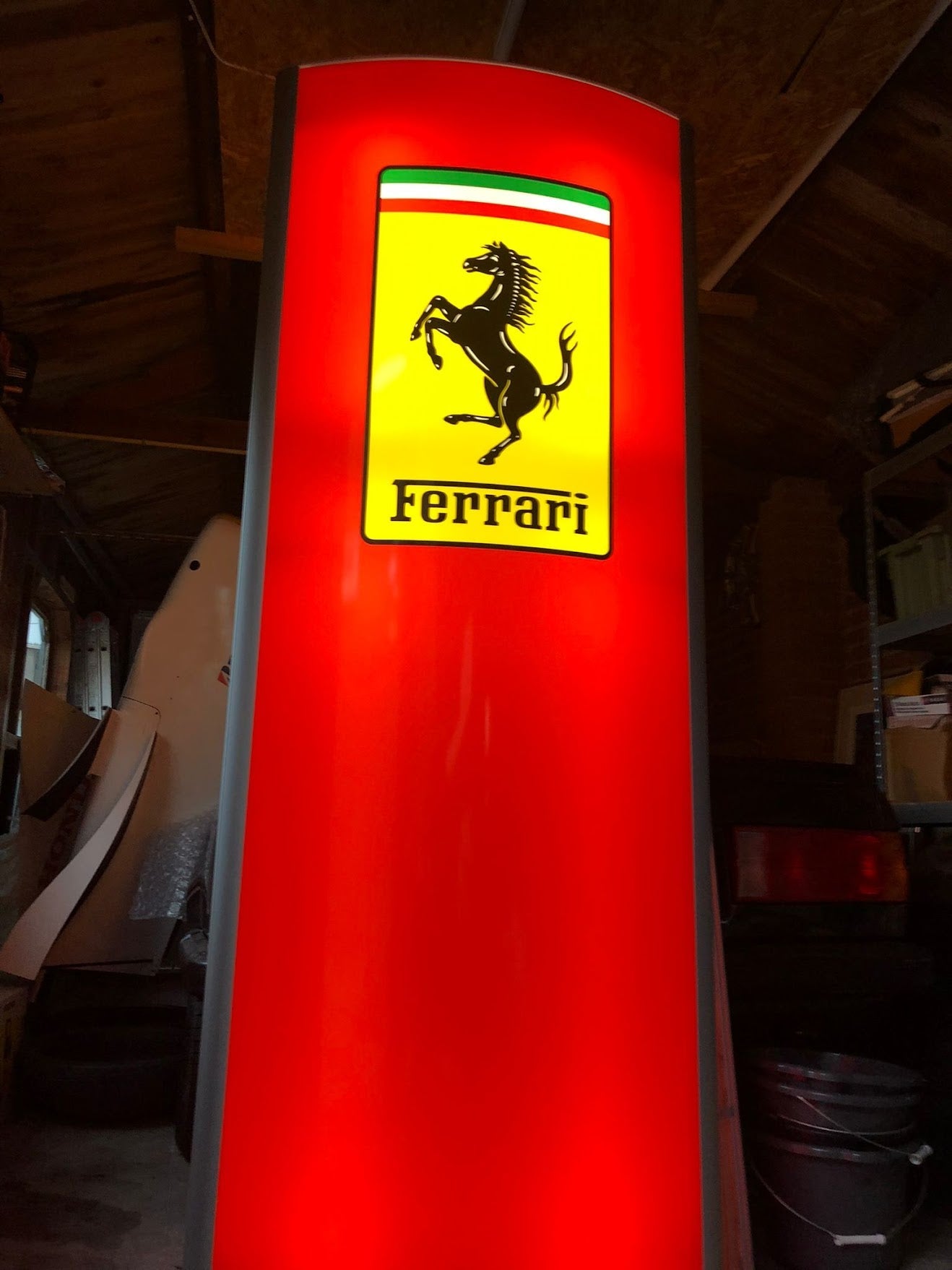 2000's Ferrari Official Dealer Double Side illuminated Sign