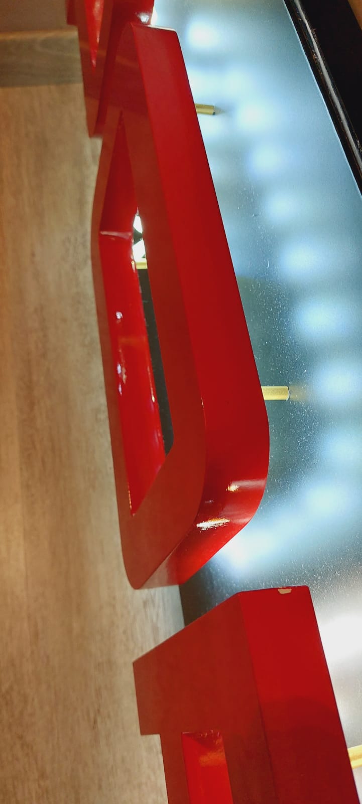 2000s Porsche dealership illuminated wall sign