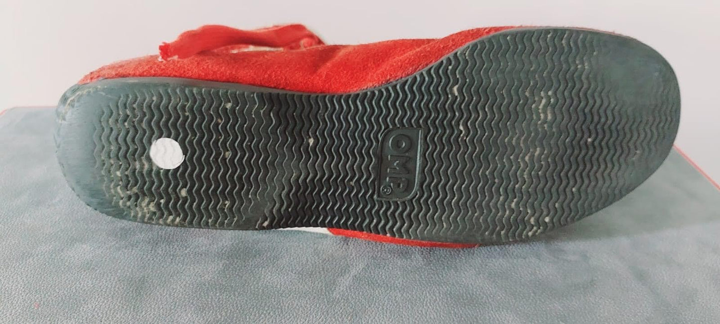 1997 Michael Schumacher OMP test shoes Signed