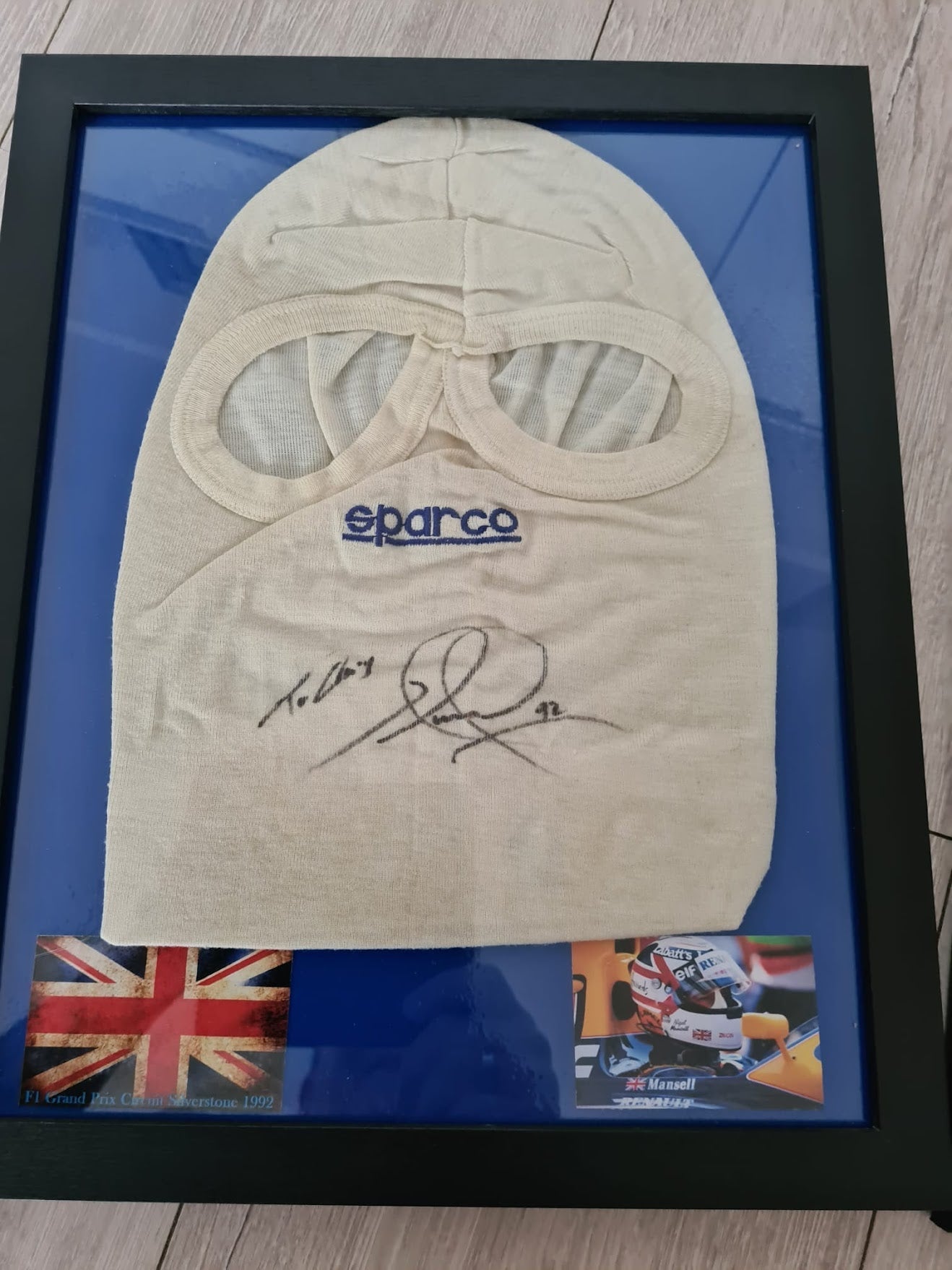1992 Nigel Mansell Race Used Balaclava