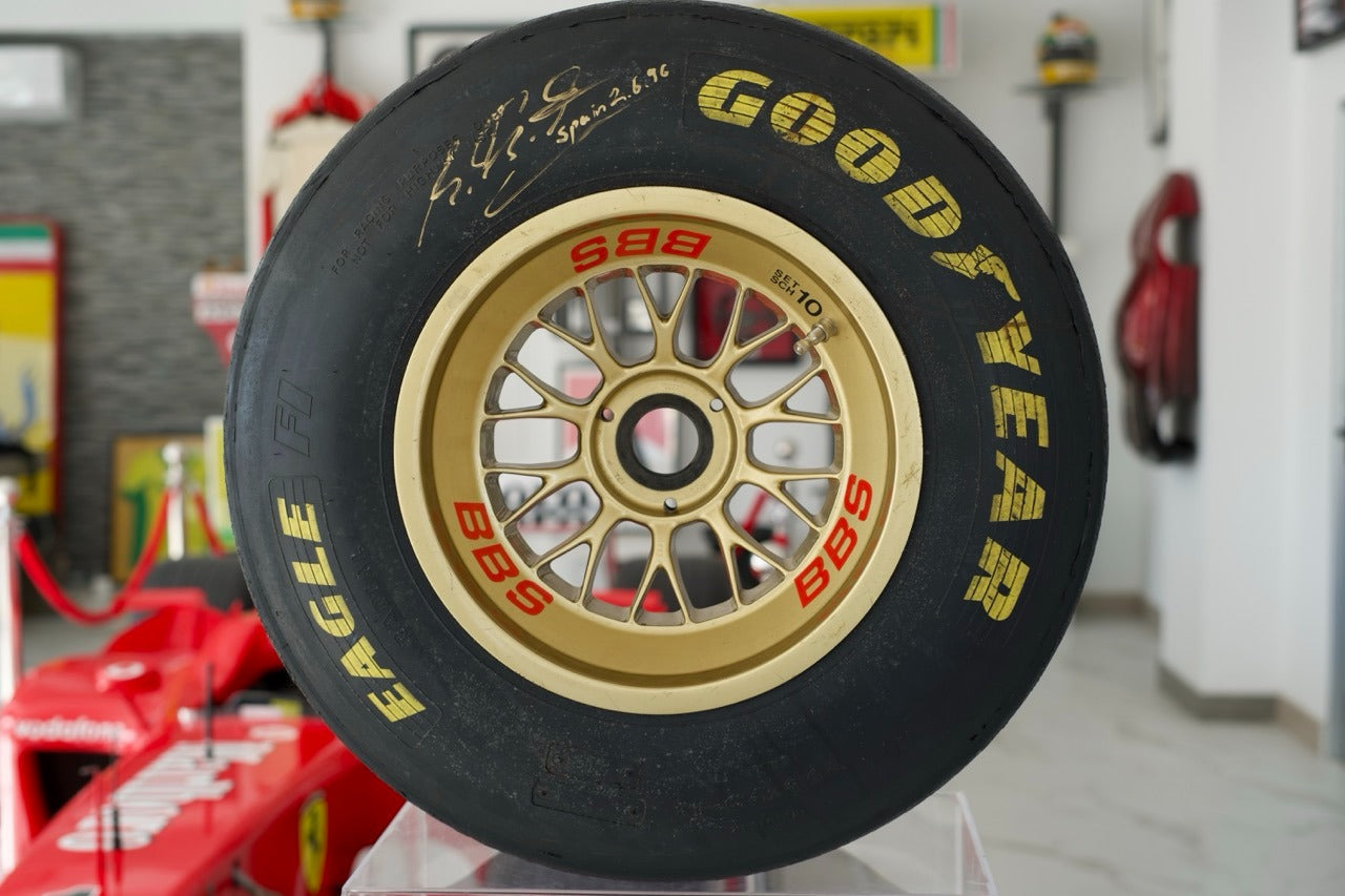 1996 Michael Schumacher BBS / GoodYear Ferrari race used tire