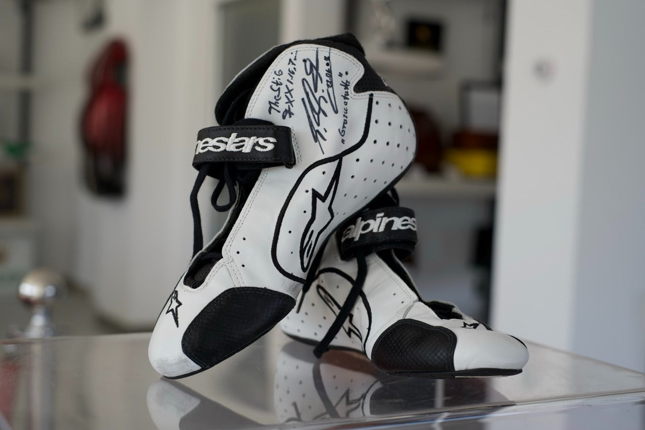 2009 The Stig Michael Schumacher gloves, shoes and helmet set