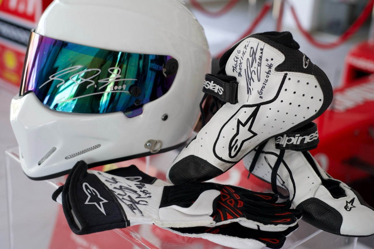 2009 The Stig Michael Schumacher gloves, shoes and helmet set